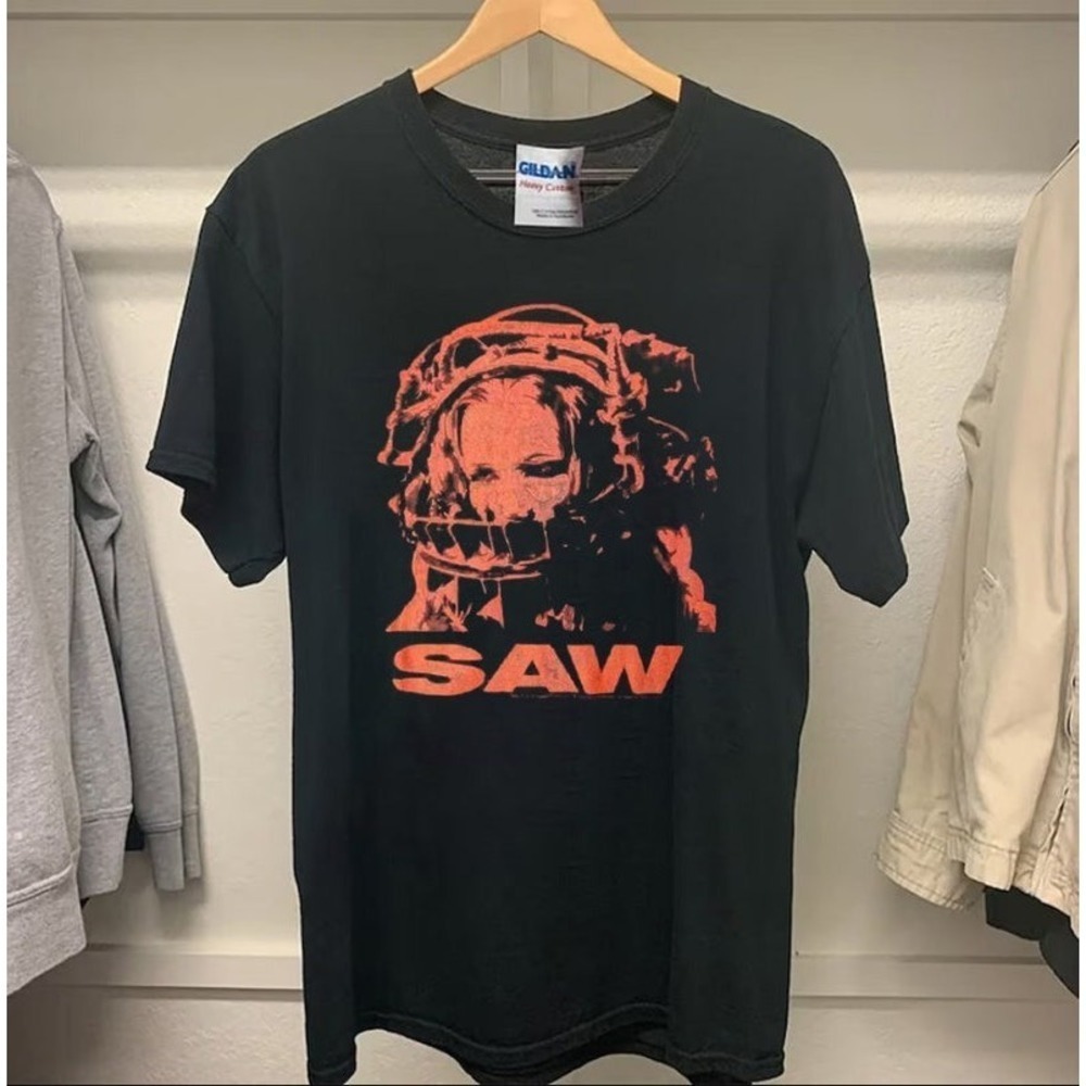 Saw Reverse Bear Trap Movie Promo Tee Saw Movie  90S T Shirt